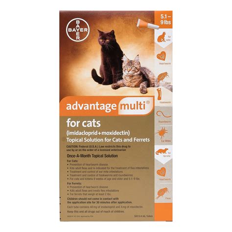 Advantage Multi Advocate Kittens And Small Cats Up To 10lbs Orange 3