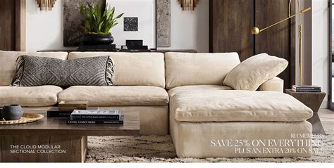 Cloud storage is a way of storing data online. Architecture Restoration Hardware Sofa Within The Cloud ...