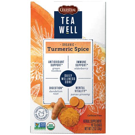 TeaWell Turmeric Spice Ct OZ Wellness Tea Plants Seeds Bulbs