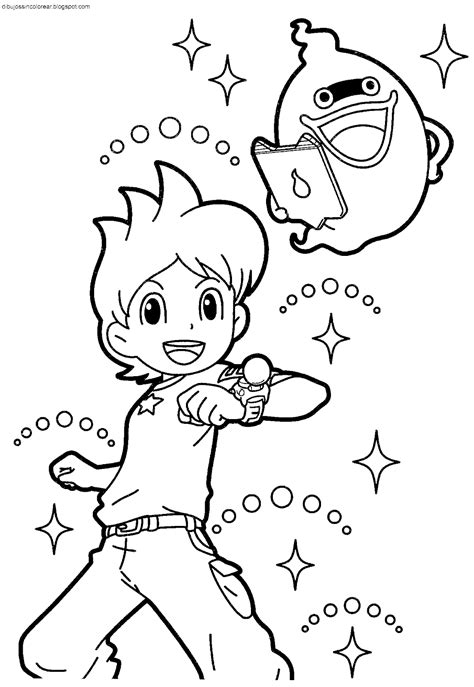 Dibujo De Yo Kai Watch Dibujos Sin Colorear Dibujos De Personajes De