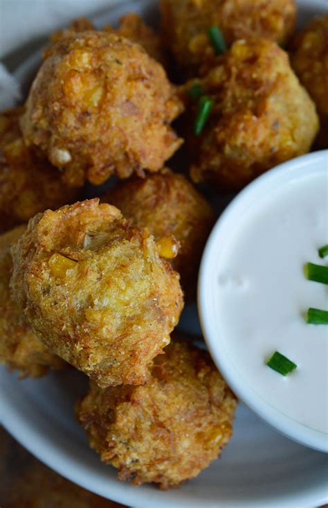 Heat canola oil to 365 degrees. Crab Corn Fritters Recipe - WonkyWonderful