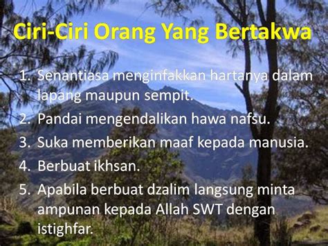 Dan berikut adalah tingkatan surga dan neraka beserta penghuninya kelak. Ciri- ciri Penghuni Syurga - Aku Islam