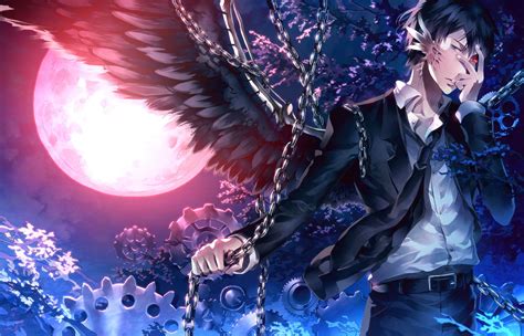 Anime Guy Wings Wallpaper Anime Wings Wallpaper Anime Guys With Glasses