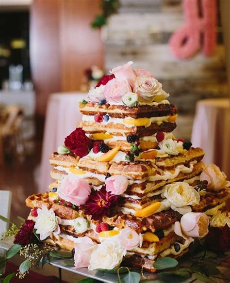 57 Super Yummy Waffle Wedding Cakes Weddingomania