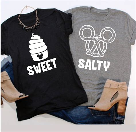 Sweet And Salty Shirts Matching Disney Disney Best Friend Etsy