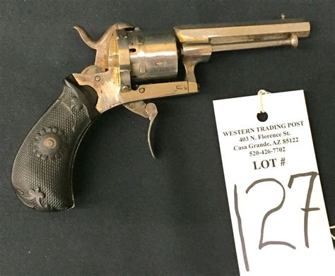 Antique Pin Fire Revolverpocket Pistol Western Trading Post