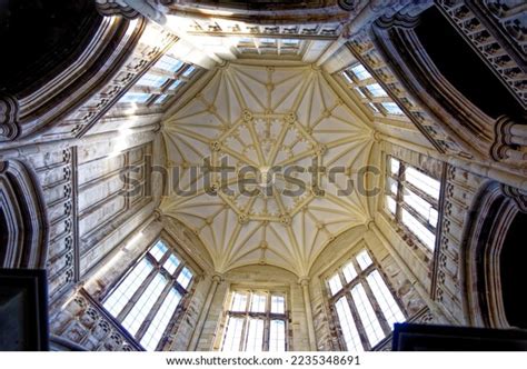 Stairhall Ceiling Inside Margam Castle Margam Stock Photo 2235348691