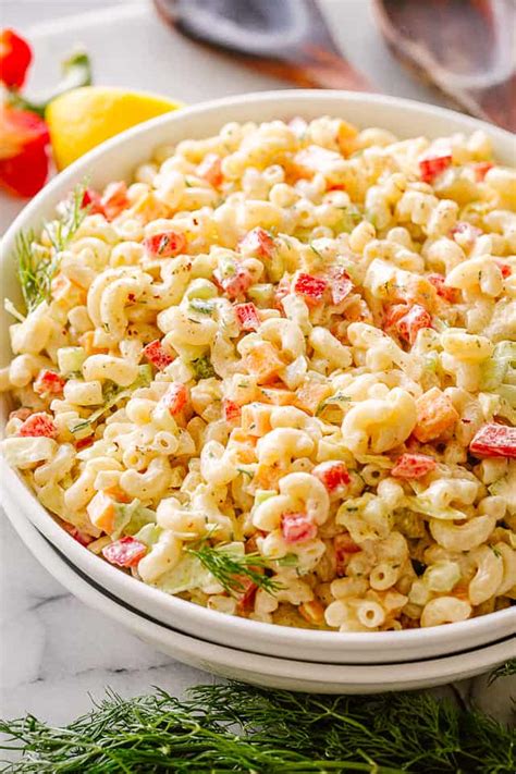 Creamy Macaroni Salad Recipe Easy Weeknight Recipes