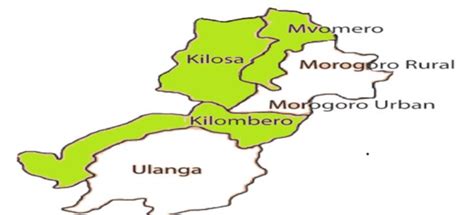 Map Of Morogoro Administrative District Download Scientific Diagram