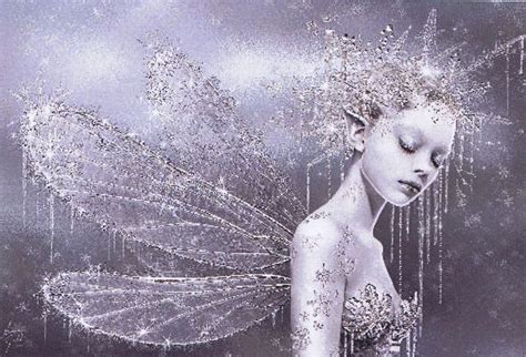 A Lovely Fantasy Picture Of A Glittering Fairy With Frost And Icicles