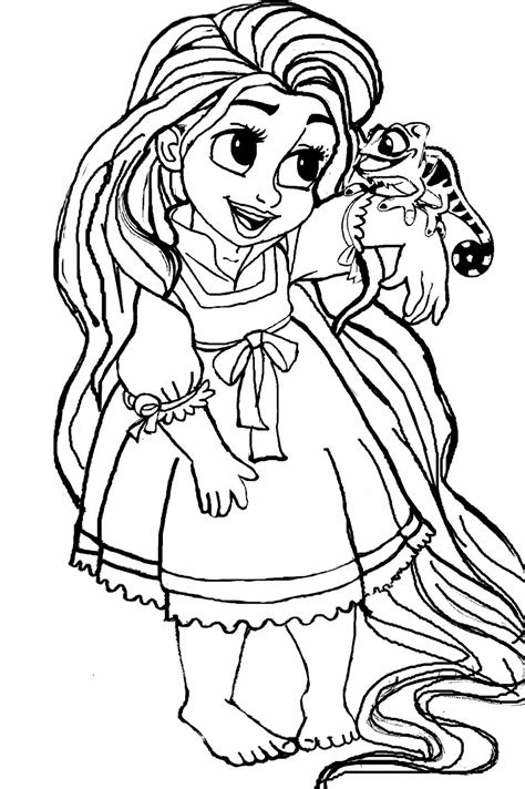 Rapunzel Color Pages To Print Disney Princess Coloring Pages Tangled