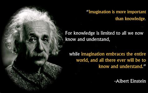 Imagination Is More Important Than Knowledgeeinstein Einstein
