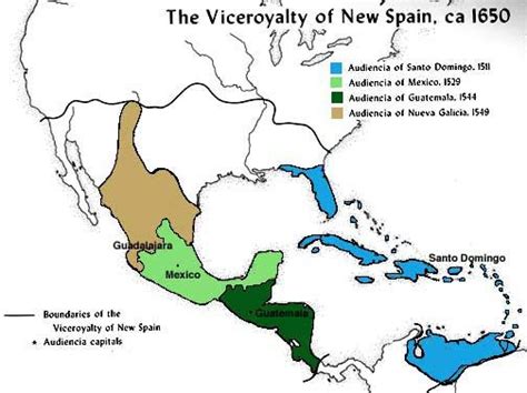 Viceroyalty Of New Spain Map Coastal Map World