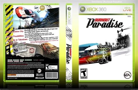 Burnout Paradise Xbox 360 Box Art Cover By Trevownz