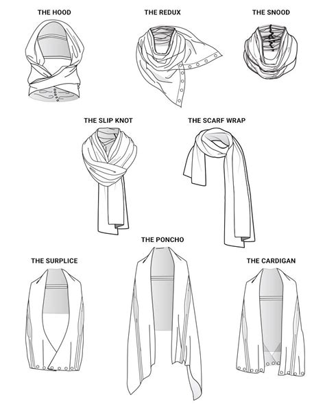 Scarf Drawing Reference