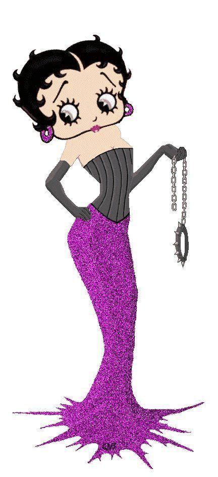 Betty In A Long Strapless Purple And Grey Dress With Long Grey Gloves