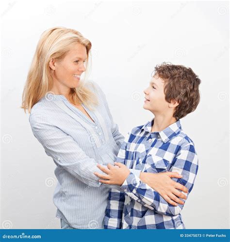 Mother And Son Stock Image Image Of Together White 33475073