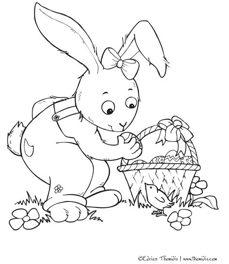 A Picture Paints A Thousand Words Easter Coloring Page