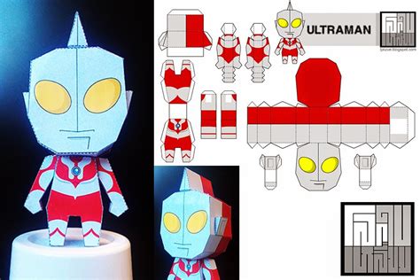 Paper Model โลกใบเหลี่ยม Ultraman Paper Toy