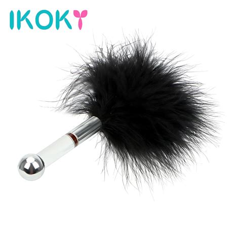 Ikoky G Spot Climax Flirting Stick With Feather Tail Sex Toys For Women