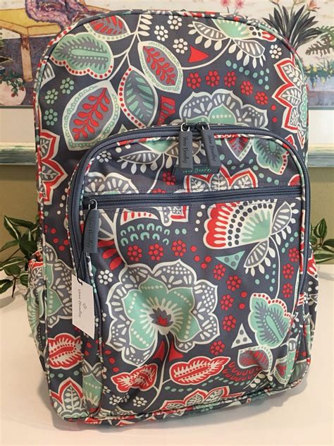Vera Bradley Lighten Up Campus Backpack School College Book Bag Nomadic