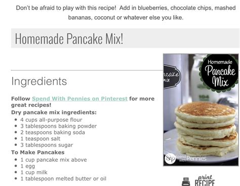 Pin By Gisela Eder On Bisquick Recipes Homemade Pancake Mix Bisquick