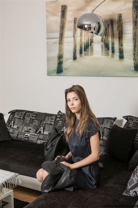 Metart Magazine Women Indoors Sitting Leather Jackets Looking At Viewer Mila Azul Model