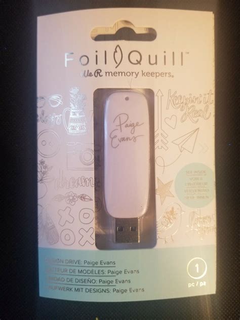 We R Memory Keepers Foil Quill Page Evans Usb Drive Ebay