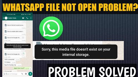 Whatsapp Sorry This Media File Doesn T Exist On Your Internal