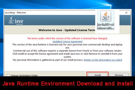 Java Runtime Environment Download And Install For Windows