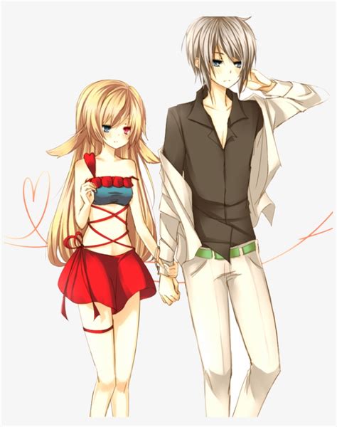 Anime Couples Holding Hands And Walking PNG Image | Transparent PNG