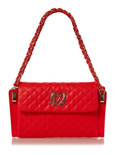 Whether you're looking for a new wardrobe staple or simply want to treat yourself to something special, our moschino bag range is guaranteed to. Love Moschino Modern Quilted Shoulder Bag in Red | Lyst