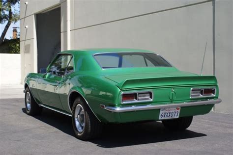 Seller Of Classic Cars 1968 Chevrolet Camaro Rally Greenblack