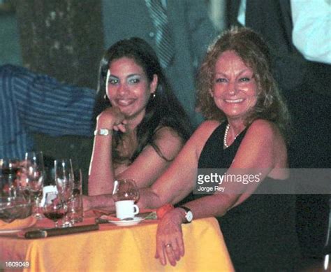 Dalia Soto Del Valle Sits With An Unidentified Friend During The