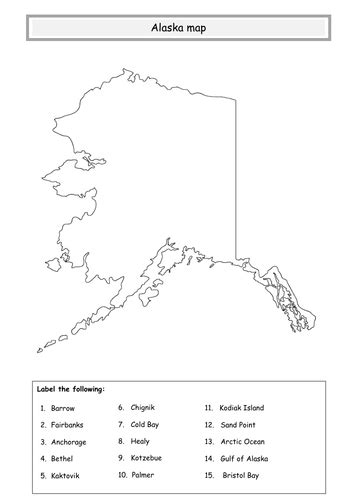 Alaska Map Teaching Resources