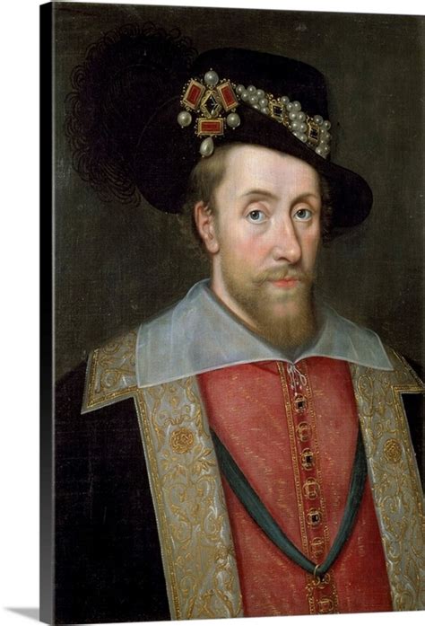 King James I Of England And Scotland By Circle Of John De Critz The