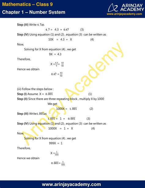 Ncert Solutions For Class 9 Maths Chapter 1 Exercise 13 Number System