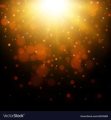 Gold Glitter Light Background Royalty Free Vector Image