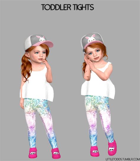 Multi Colored Tights Sfs Lookbook Soon Sims 4 Toddler Sims 4 Cc