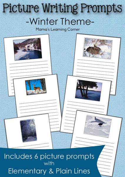 winter picture writing prompts mamas learning corner