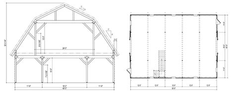 floor plan layout | Gambrel barn, Gambrel, Floor plan layout