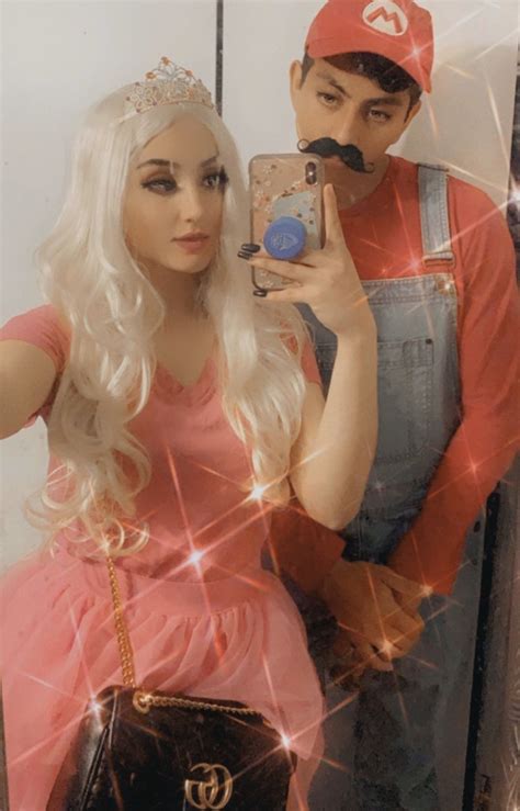 See more ideas about princess peach costume, peach costume, mario costume. Princess peach & Mario diy costume | Mario costume, Peach mario, Princess peach