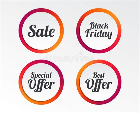 Sale Icons Best Special Offer Symbols Stock Vector Illustration Of