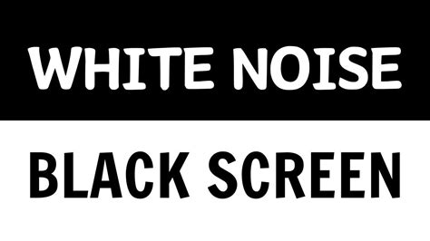 White Noise Black Screen 24 Hours White Noise For Sleep And Relaxation
