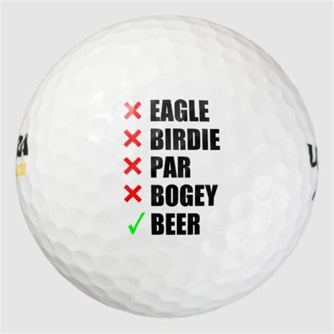 Funny Golf Terms Golf Balls Zazzle