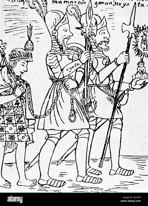 Drawing Of The Last Inca King Túpac Amaru 1545 1572 As A Captive Of