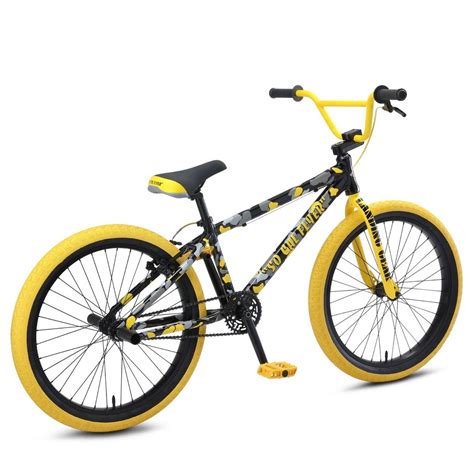 SE Bikes So Cal Flyer 24 Inch 2021 BMX Bike Yellow Camo | BMX Bikes ...