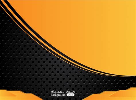 Orange Yellow And Black Abstract Business Backgroundvector Design