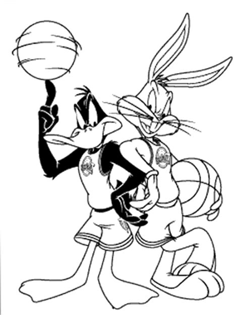 Bugs Bunny And Daffy Duck Coloring Pages For Kids Dis