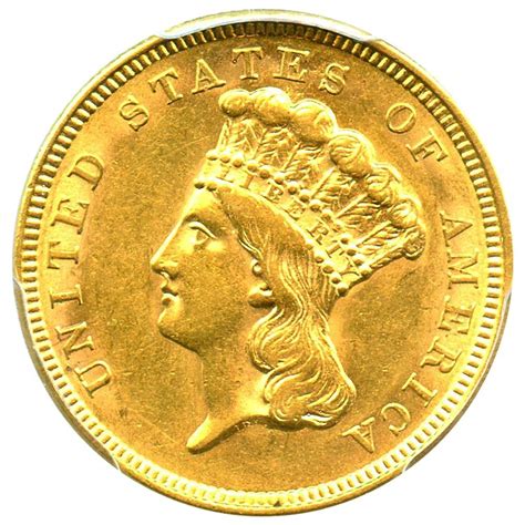 1854 P 3 Princess Gold Three Dollar Piece No Sale
